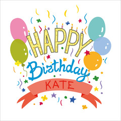 Happy Birthday greeting card