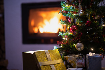 Christmas holiday season scene