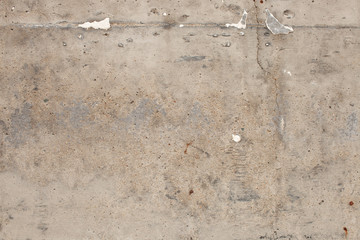 The texture of the old concrete slab