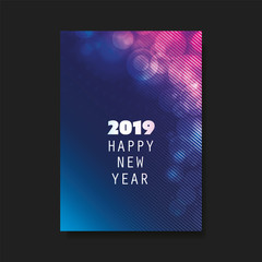 Best Wishes - New Year Flyer, Card or Background Vector Design - 2019 