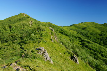Bukowe Berdo mountain range. Bieszczady National Park.