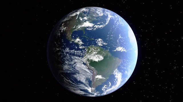 Realistic 3d animated earth showing the borders of the country Mozambique and the capital Maputo in 4K resolution