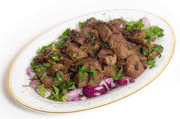 Albanian liver serving plate