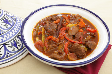 Moroccan beef tagine