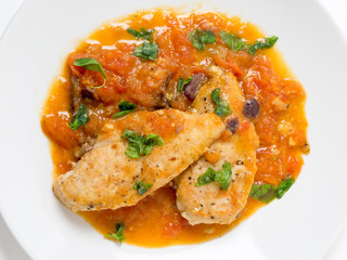 Provencal chicken from above