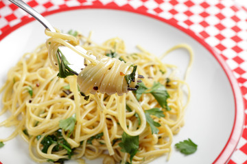 Chilli and garlic pasta