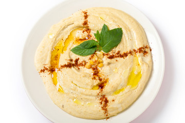 Chana dal Hummus from above