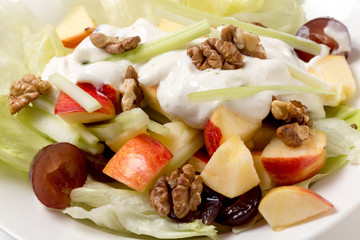 Waldorf salad closeup