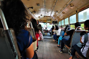 passengers in  bus