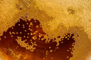 Crédence de cuisine en verre imprimé Bière Texture de fond de bulles de bière artisanale