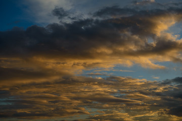 Civil twilight Sky with Clouds
