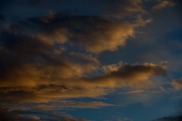 Civil twilight Sky with Clouds