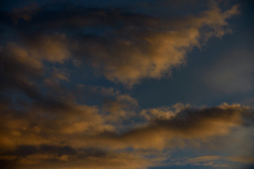 Civil twilight Sky with Clouds