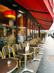 PARIS, FRANCE - DECEMBER 5, 2018: Restaurants in Paris city, France.