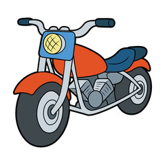 Illustration of a motorcycle