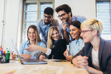 Group business people meeting to discuss ideas in modern office
