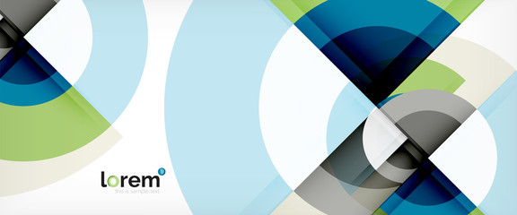 Obraz premium Multicolored round shapes abstract background