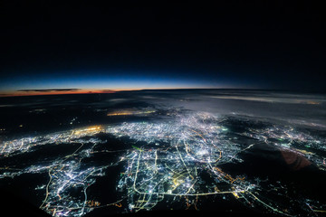 Nacht Himmel über China