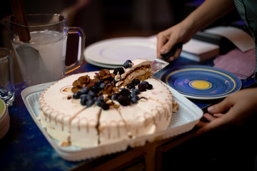 cake in restaurant