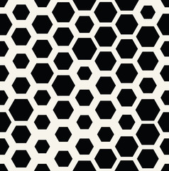 hexagon halftone seamless minimal design pattern, geometric background print texture