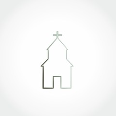church illustration vector design