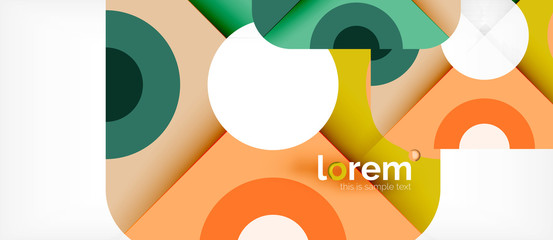 Abstract round elements composition background, organic design