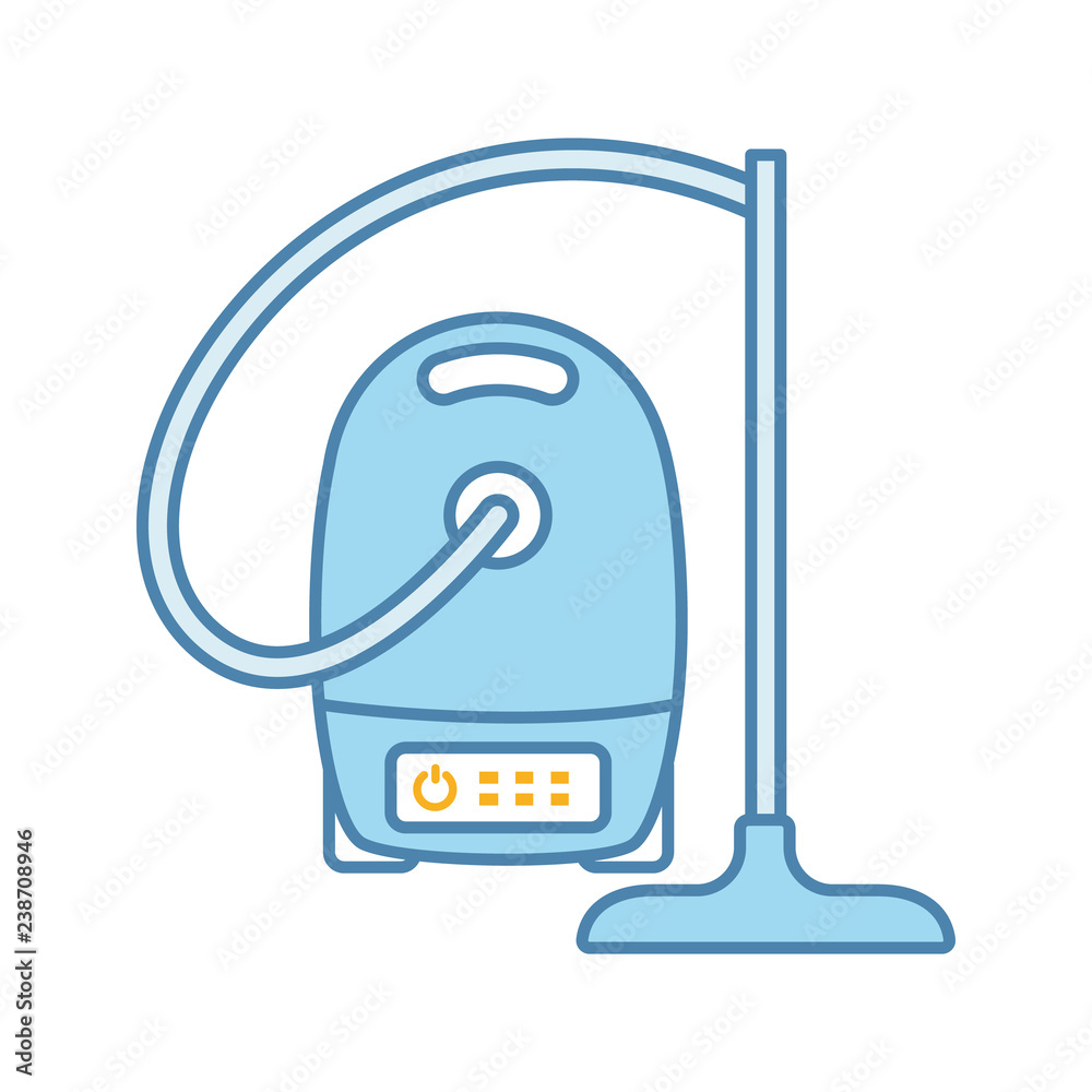 Sticker Vacuum cleaner color icon