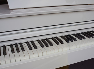 White piano keyboard