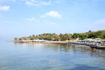 Aegina beach and boatyard