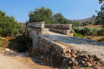 Fototapeta na wymiar Koutsos Bridge on Crete