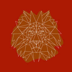 line illustration - lion © Alona