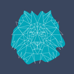 line illustration - lion © Alona