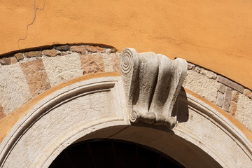 Stone Arch with old Keystone - Verona Italy