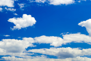 Naklejka na ściany i meble clouds in bright blue sky