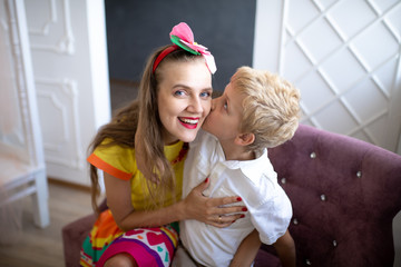 Mom and daughter love