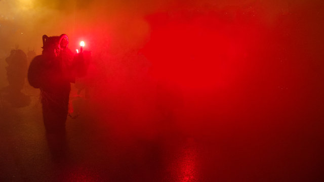 Krampuslauf in Igls, &Ouml;sterreich