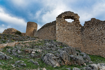 Part of Castle Larisa, the ancient and medieval acropolis of the city of Argos in Peloponnese, Greece