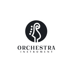 Violin / Cello and Piano logo design inspiration - Vector