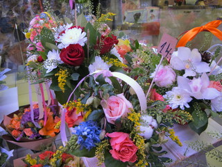 Beautiful flower macro close up shots. Flower shop assortment. 