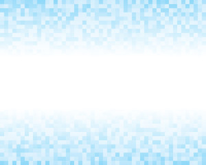 The Light Blue Square Mosaic Tiles Background.