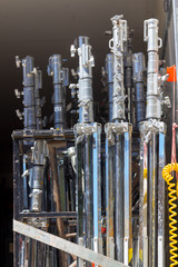 Obraz premium Supports and material for lighting systems of cinema scenes