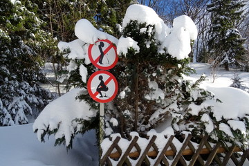 Warning to all people: Our fence and our front yard is not a toilet. Pissing and shitting are...