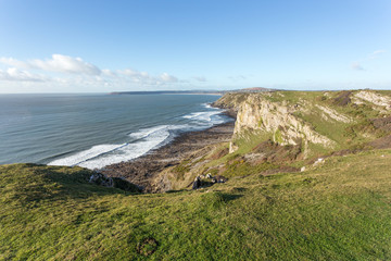 South Wales Coast Path near Pennard, Gower Peninsula