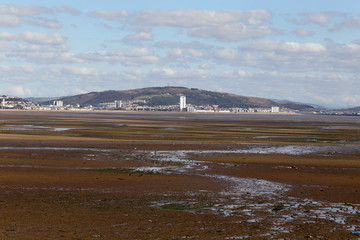 Swansea bay at low tide