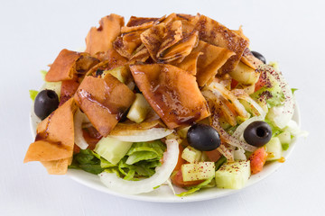 Fatoush Salad in Mediterranean Levantine  Cuisine