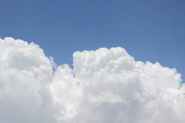 Fototapeta na wymiar Blue sky and clouds on rainy season