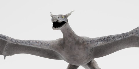 Realistic 3D Render of Dragon
