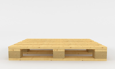 wooden pallets. 3d render
