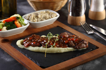 turkish mashed eggplant kebab