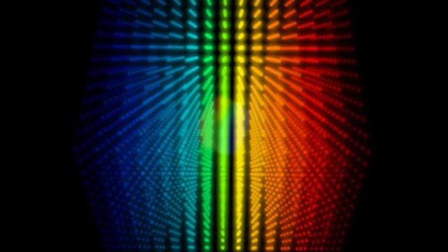 Seamless animated background of moving rainblow particles